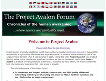 Tablet Screenshot of projectavalon.net